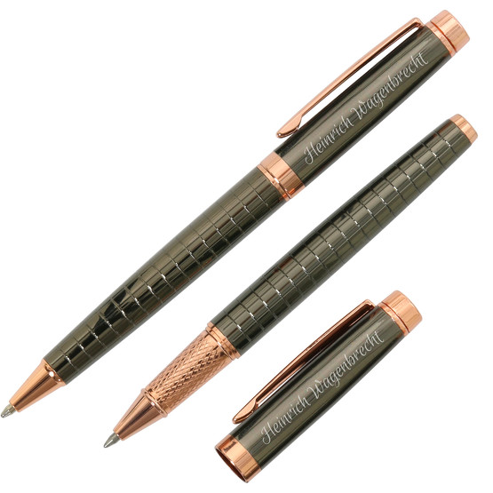 Kugelschreiber SYNO bronze Metall mit Gravur