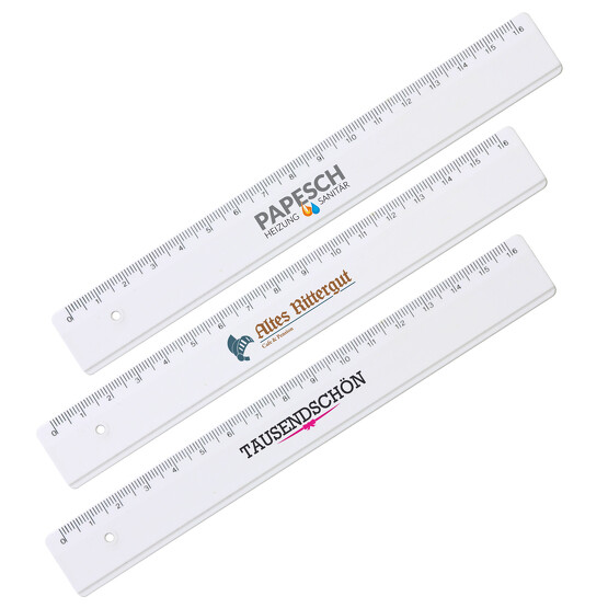 Lineal Schullineal 16 cm mit 4-farbigen Druck Werbung Logo 