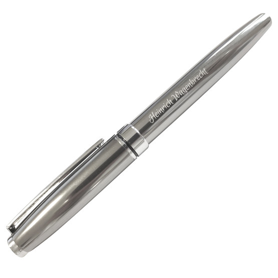 Metall Kugelschreiber Rollerball Leonie in Geschenkbox mit Gravur