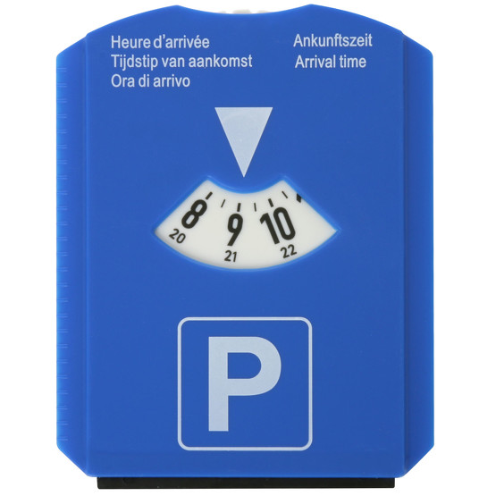 Parkscheibe Parkuhr PVC mit Druck 4-farbig mit Logo Werbung ab 10 Stück