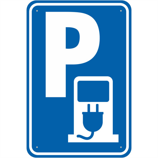 Schild Hinweisschild Tankstelle Elektrofahrzeuge Parkplatz 3mm Alu