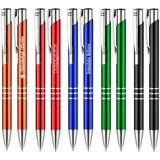 Schreibset LUNA Kugelschreiber und Bleistift im Etui mit Gravur Namen