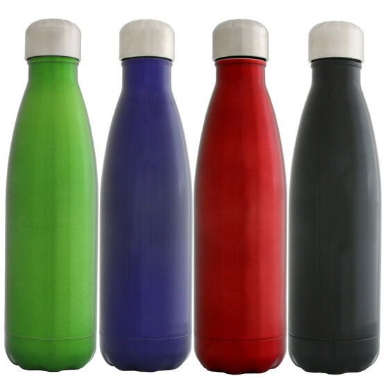 Trinkflasche Vejlby Flasche aus Edelstahl doppelwandig mit Gravur Namen